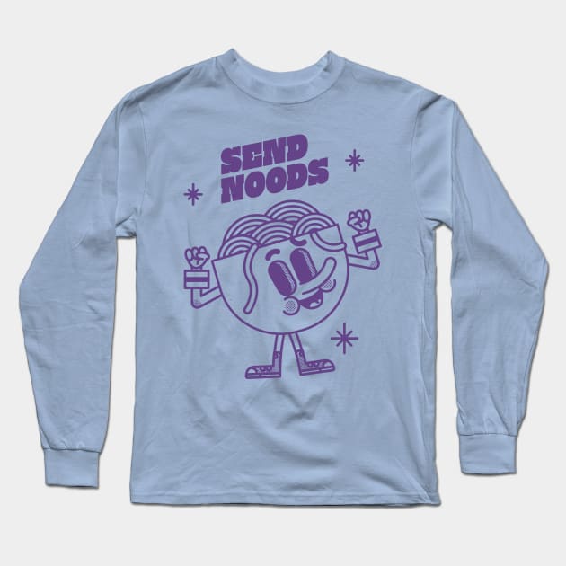 Send Noods! Long Sleeve T-Shirt by Geeksarecool